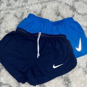Nike AeroSwift Running Shorts Bundle (2) Women’s Size M Dri-FIT Athletic